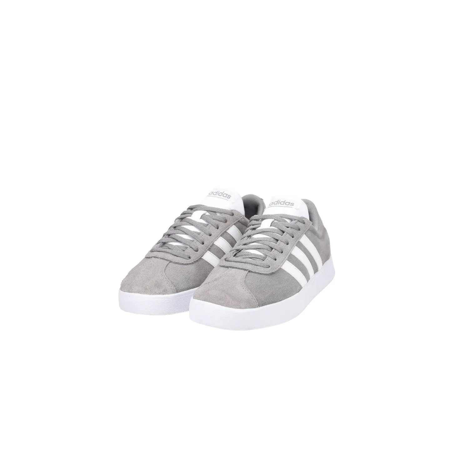 Adidas Vl Court 2.0 Low-Top Sneakers Leather Grey Colour For Women