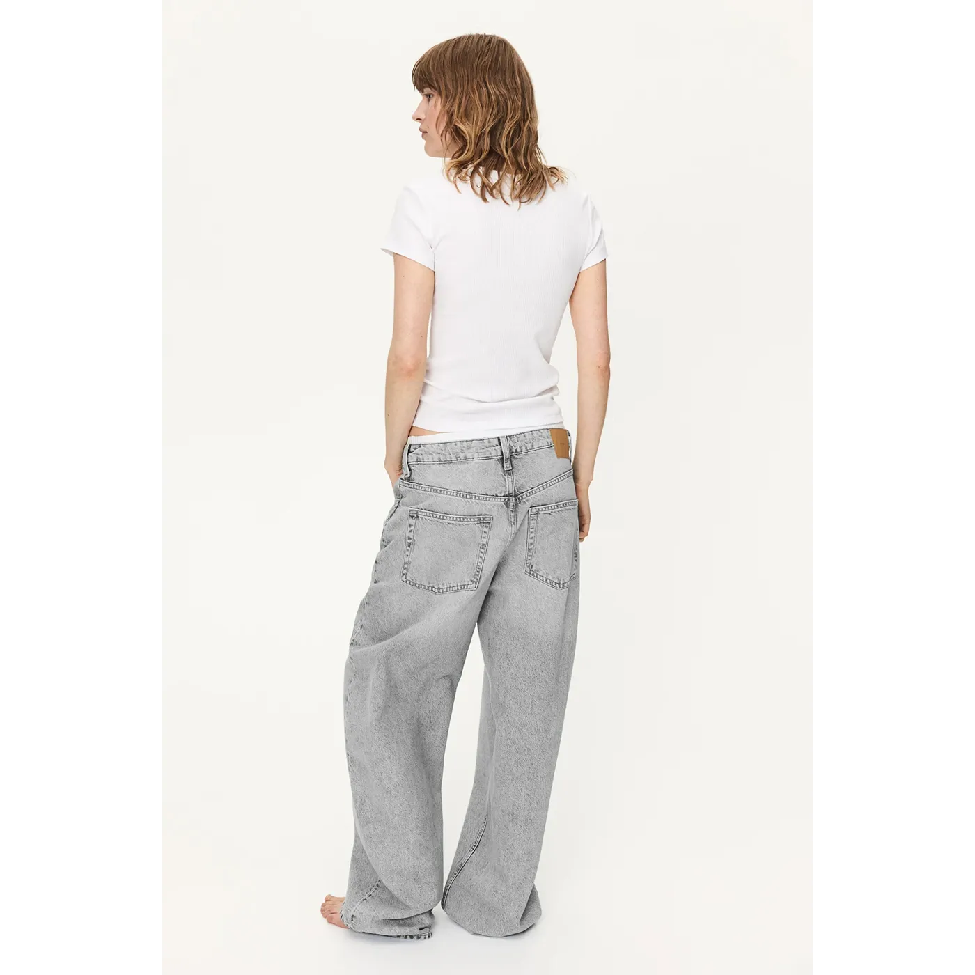 Baggy High Waist Grey Jeans