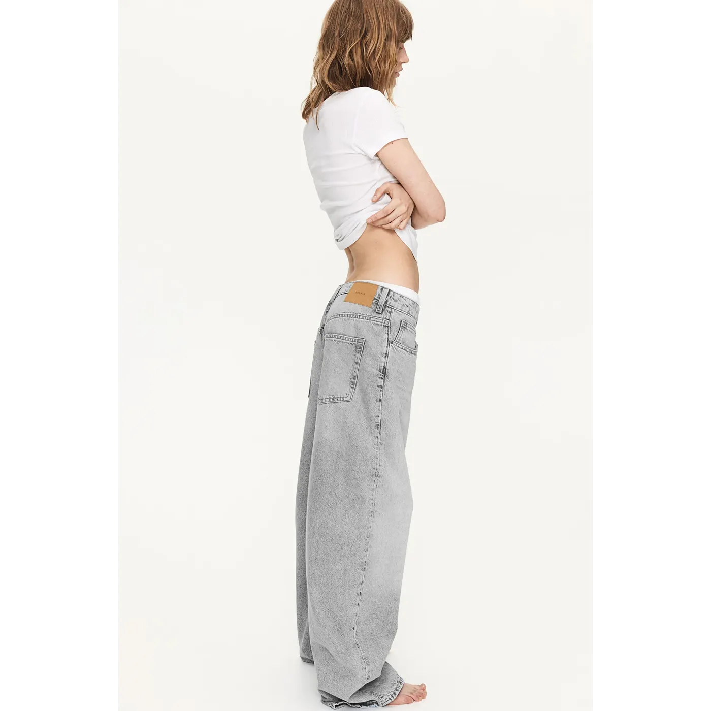 Baggy High Waist Grey Jeans