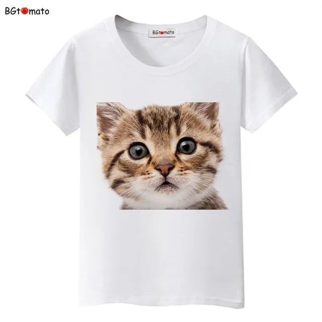 BGtomato Super cute 3D cats T-shirt women lovely cool summer clothes Good quality comfortable tops casual tees brand shirts