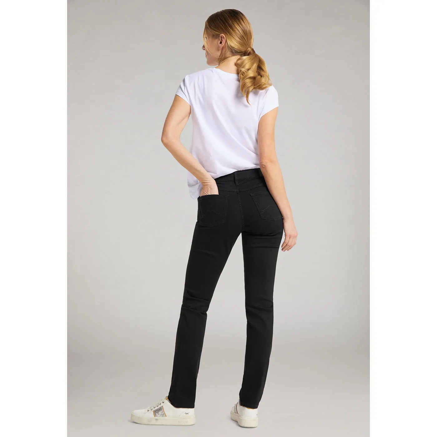 Black High Rise Slim Jeans