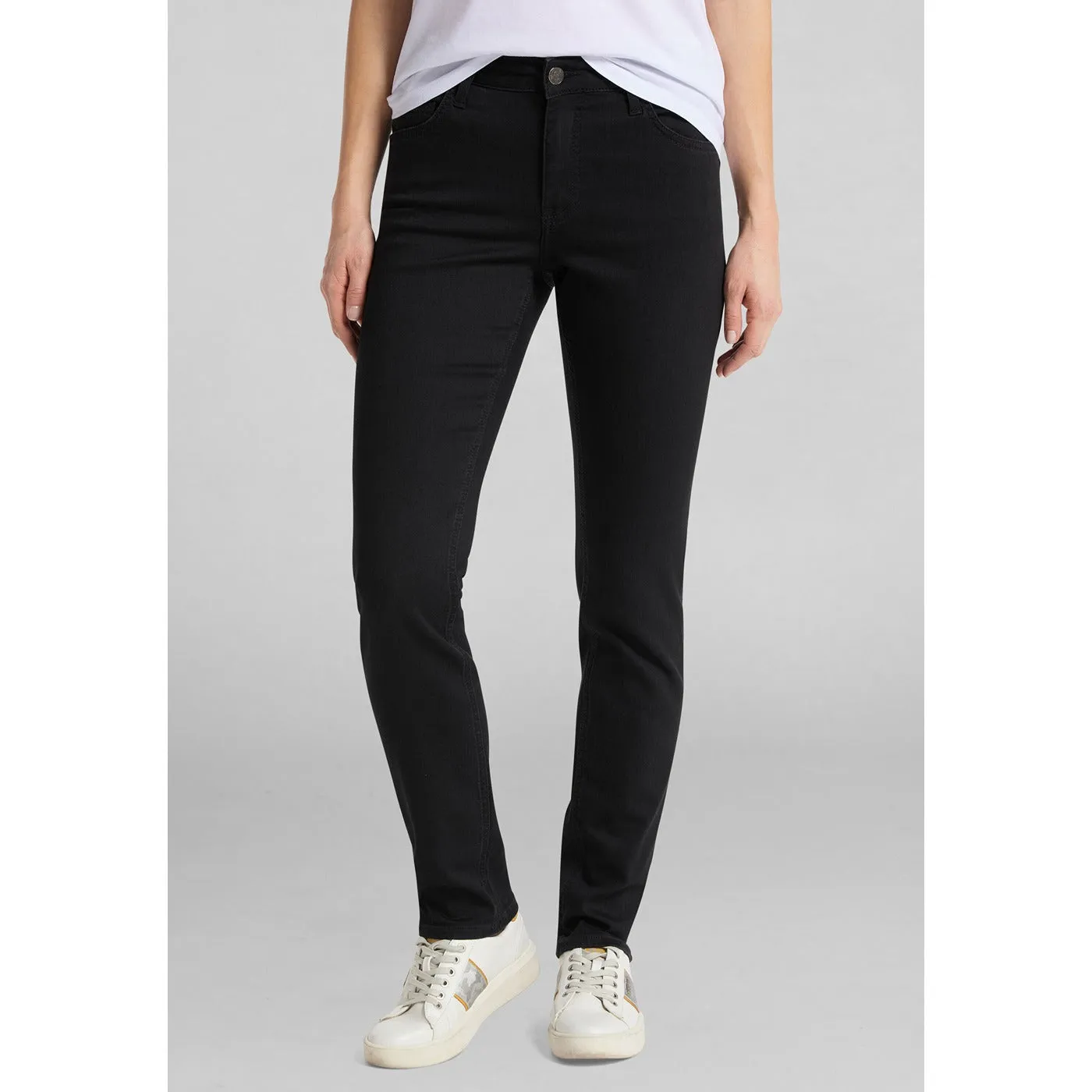 Black High Rise Slim Jeans