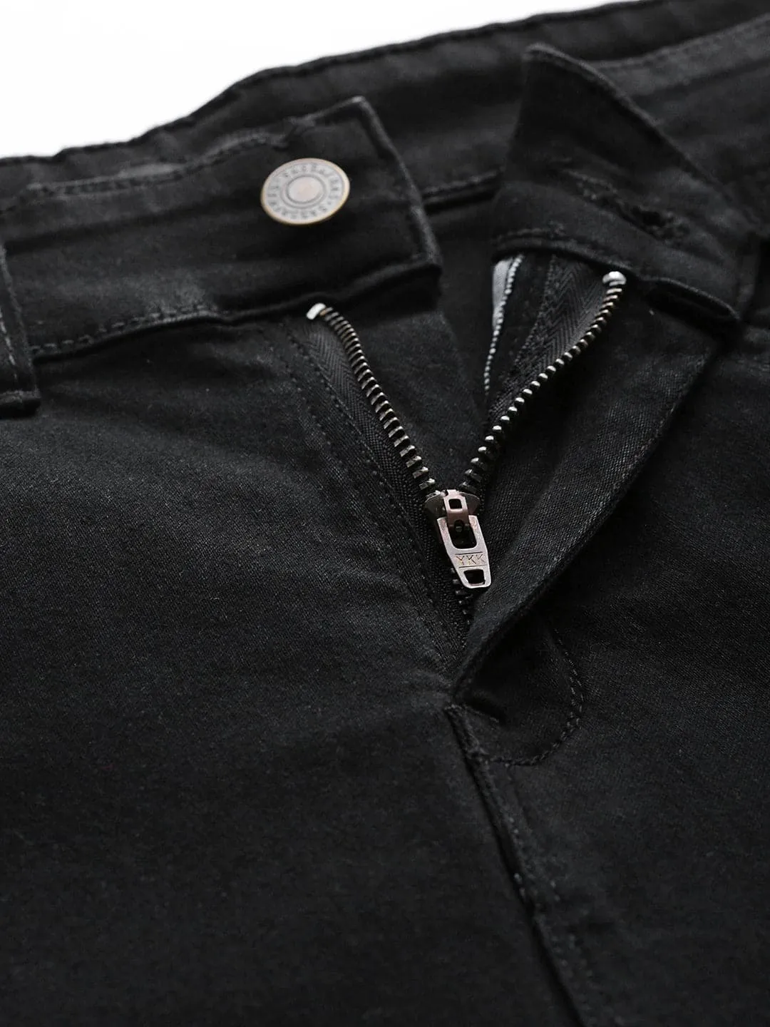 Black Side Tape Basic Jeans