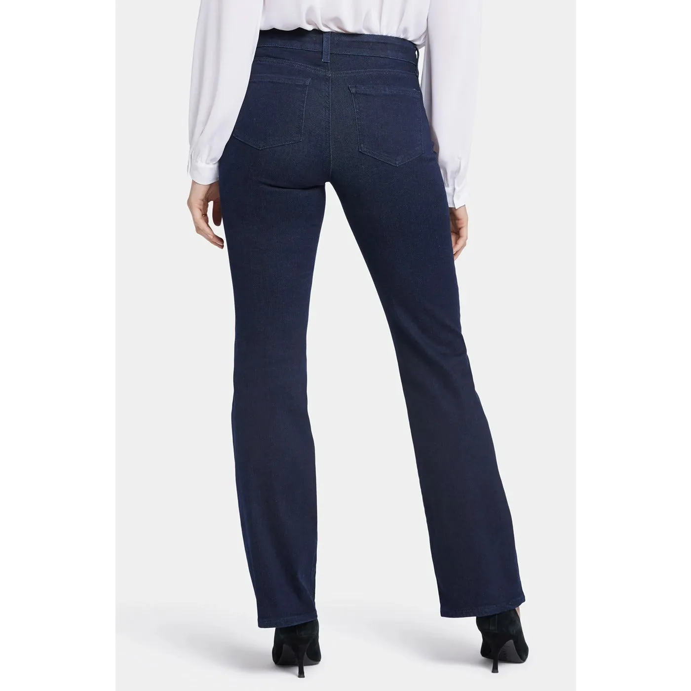 Blue Rinse Wash Slim Flare Jeans