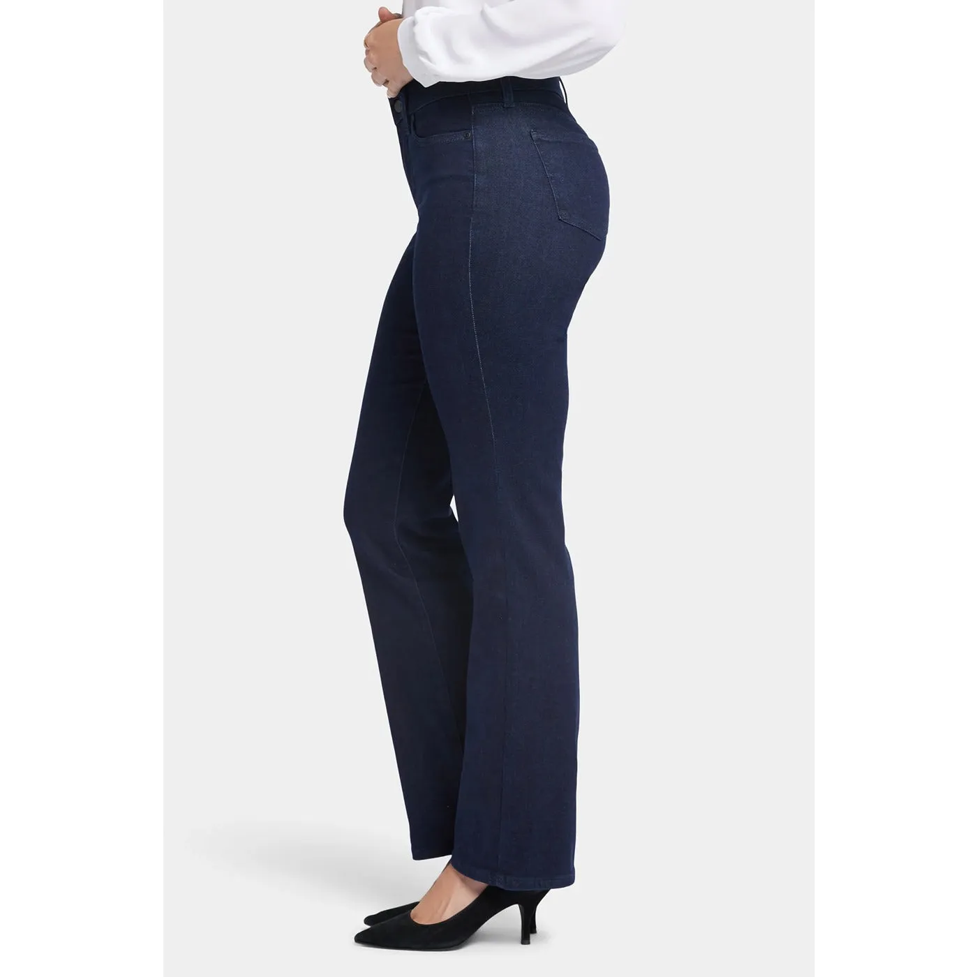 Blue Rinse Wash Slim Flare Jeans