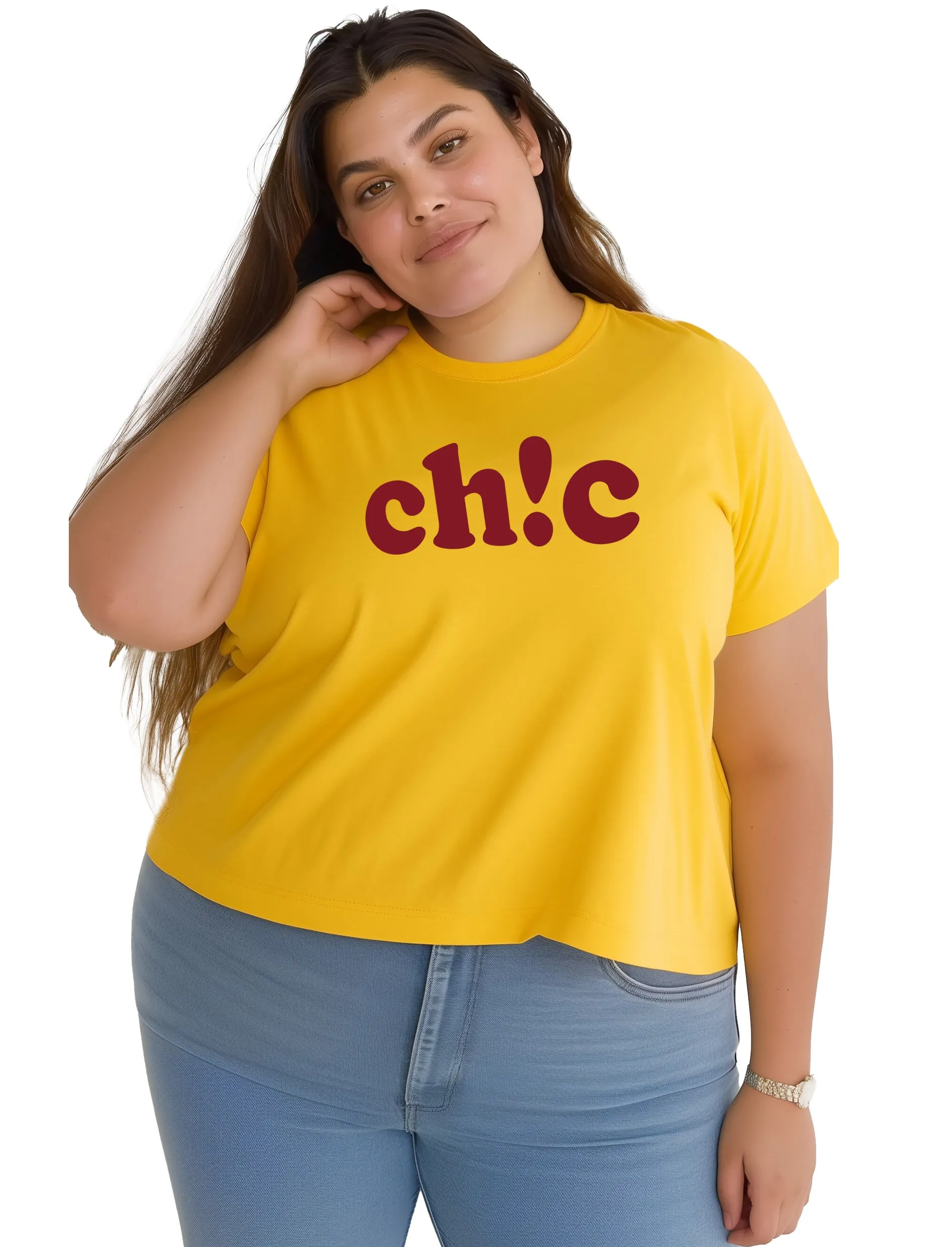 Chic Women Plus Size T-shirt