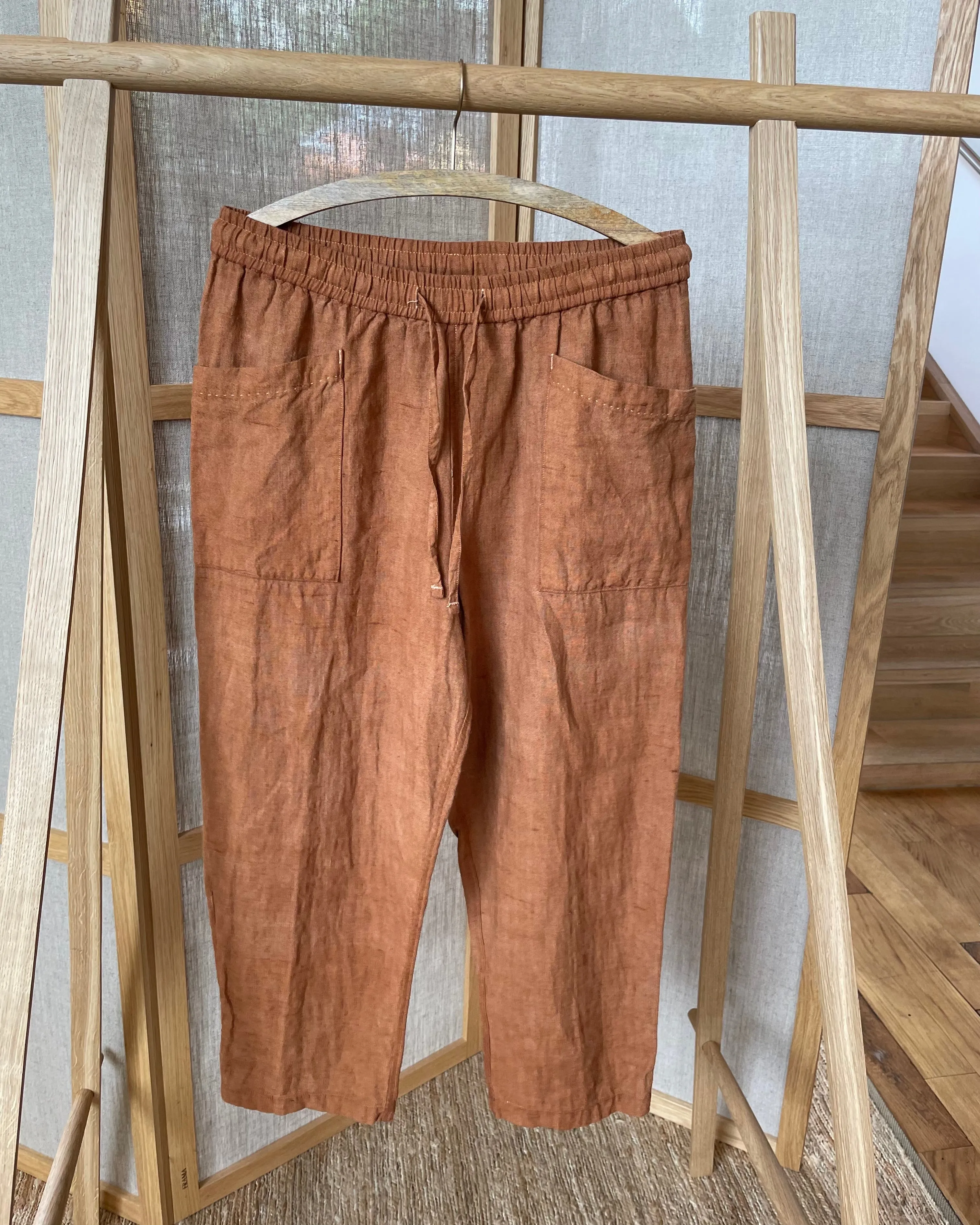 Cutch Hand-Dyed Hemp Easy Trousers