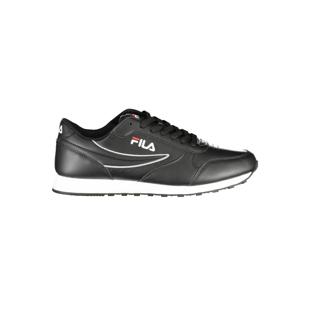 Fila Sleek Black Sports Sneakers with Contrast Details