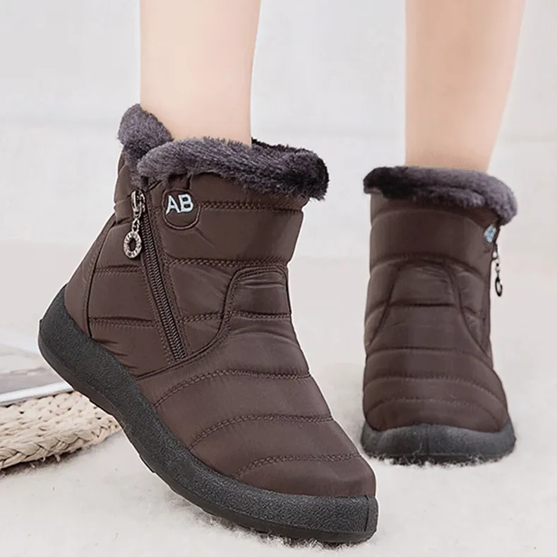 Fur Lined Snow Boots Women Outdoor Orthopedic Shoes