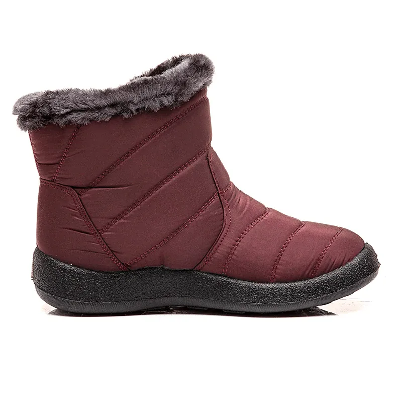 Fur Lined Snow Boots Women Outdoor Orthopedic Shoes