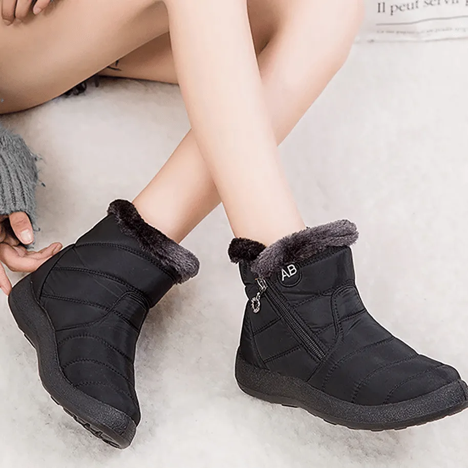 Fur Lined Snow Boots Women Outdoor Orthopedic Shoes