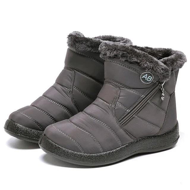 Fur Lined Snow Boots Women Outdoor Orthopedic Shoes