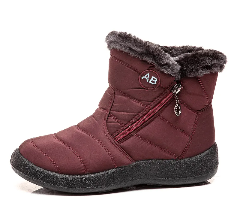 Fur Lined Snow Boots Women Outdoor Orthopedic Shoes