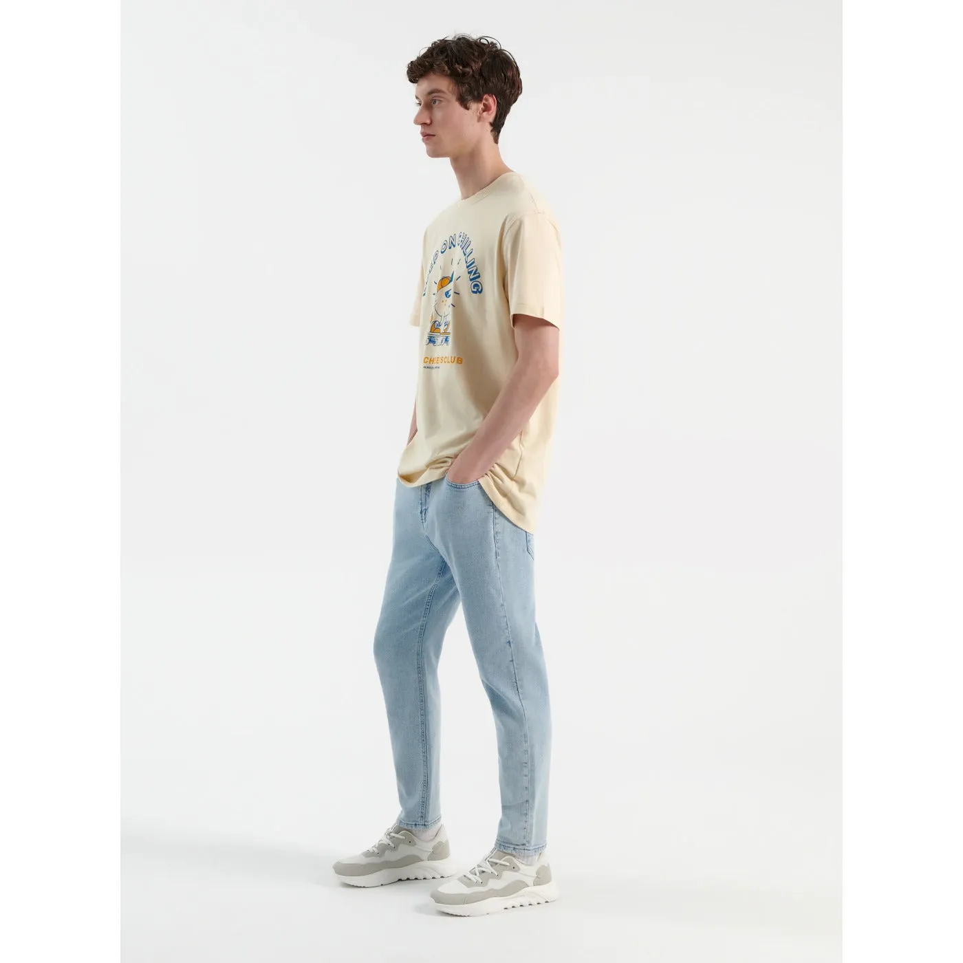 HB Light Blue Carrot Fit Jeans