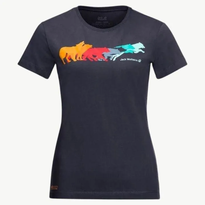 jack wolfskin Rainbow Wolf Women's Tee