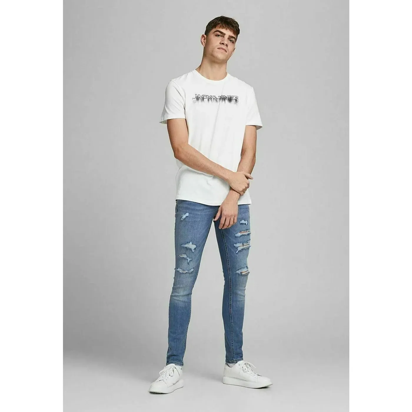 JJ Skinny Blue Ripped Jeans