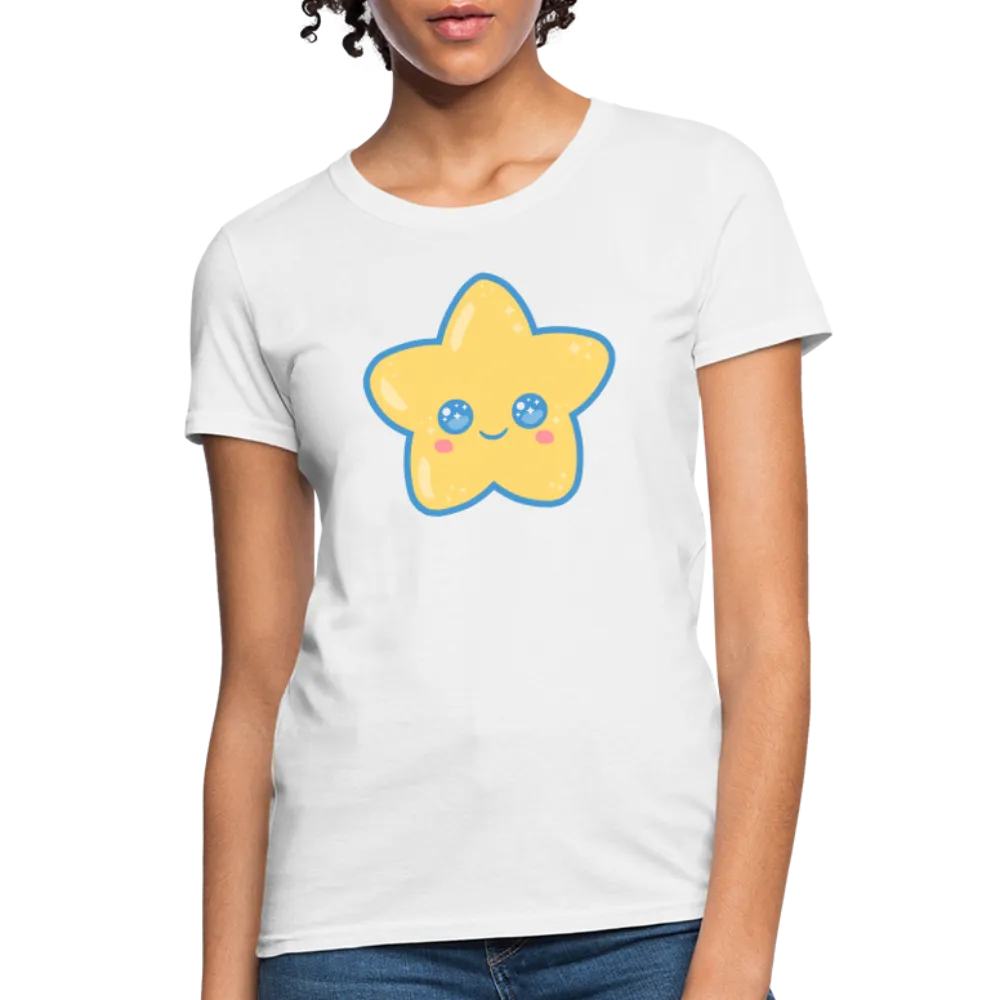 Kawaii Star Women's White T-Shirt