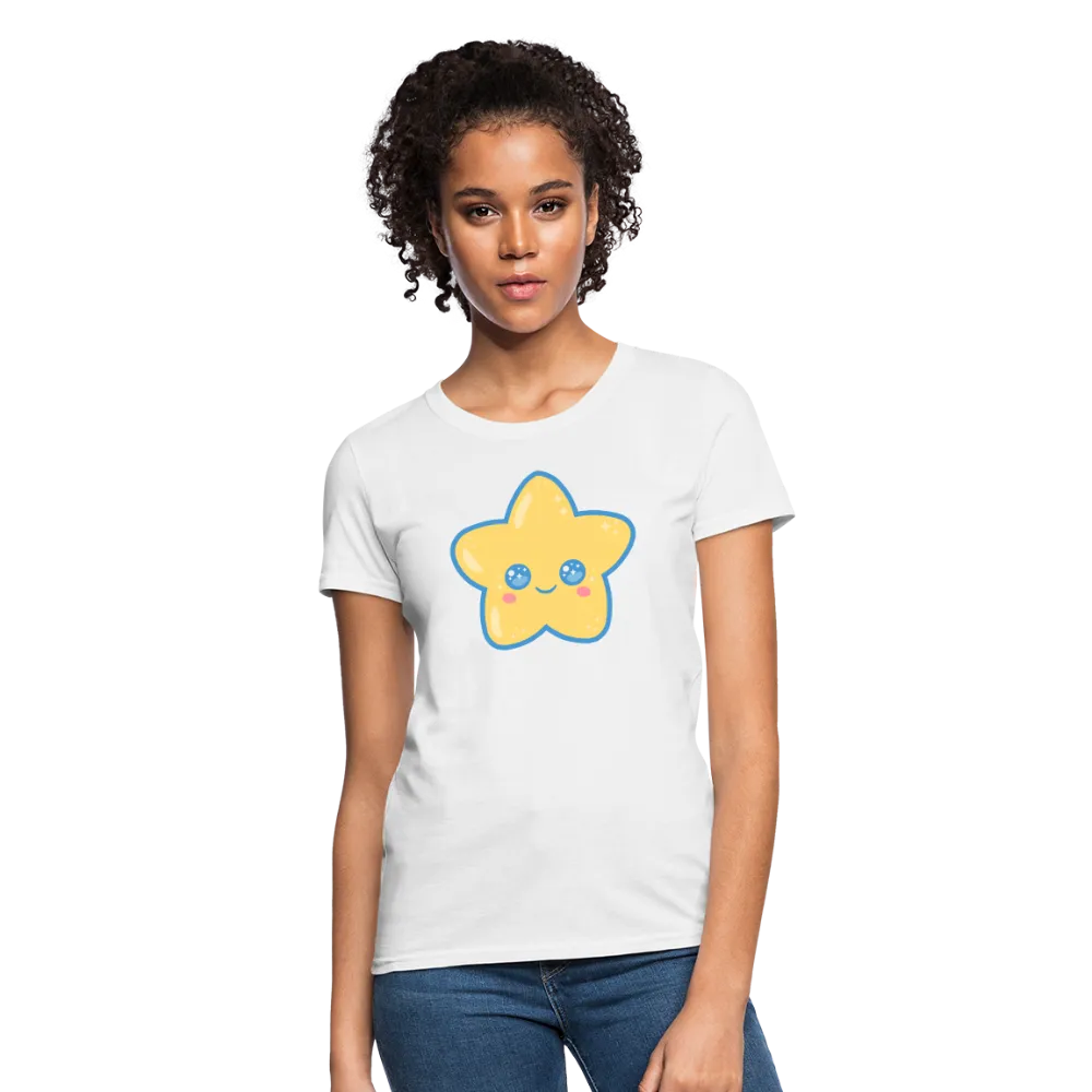 Kawaii Star Women's White T-Shirt