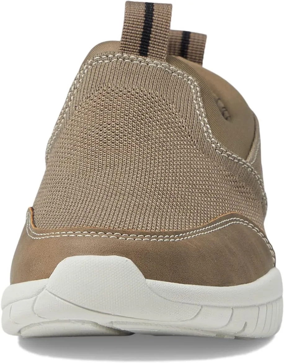 Kore City Pass Knit Moccasin Toe Athletic Style Slip-On Nunn Bush Sneakers, Taupe