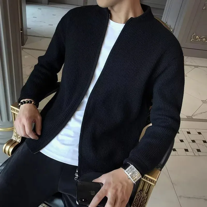 Men's Slim Fit Knitted Cardigan Jacket