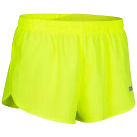 Men's Solid 1" Elite Split Shorts - Neon Yellow