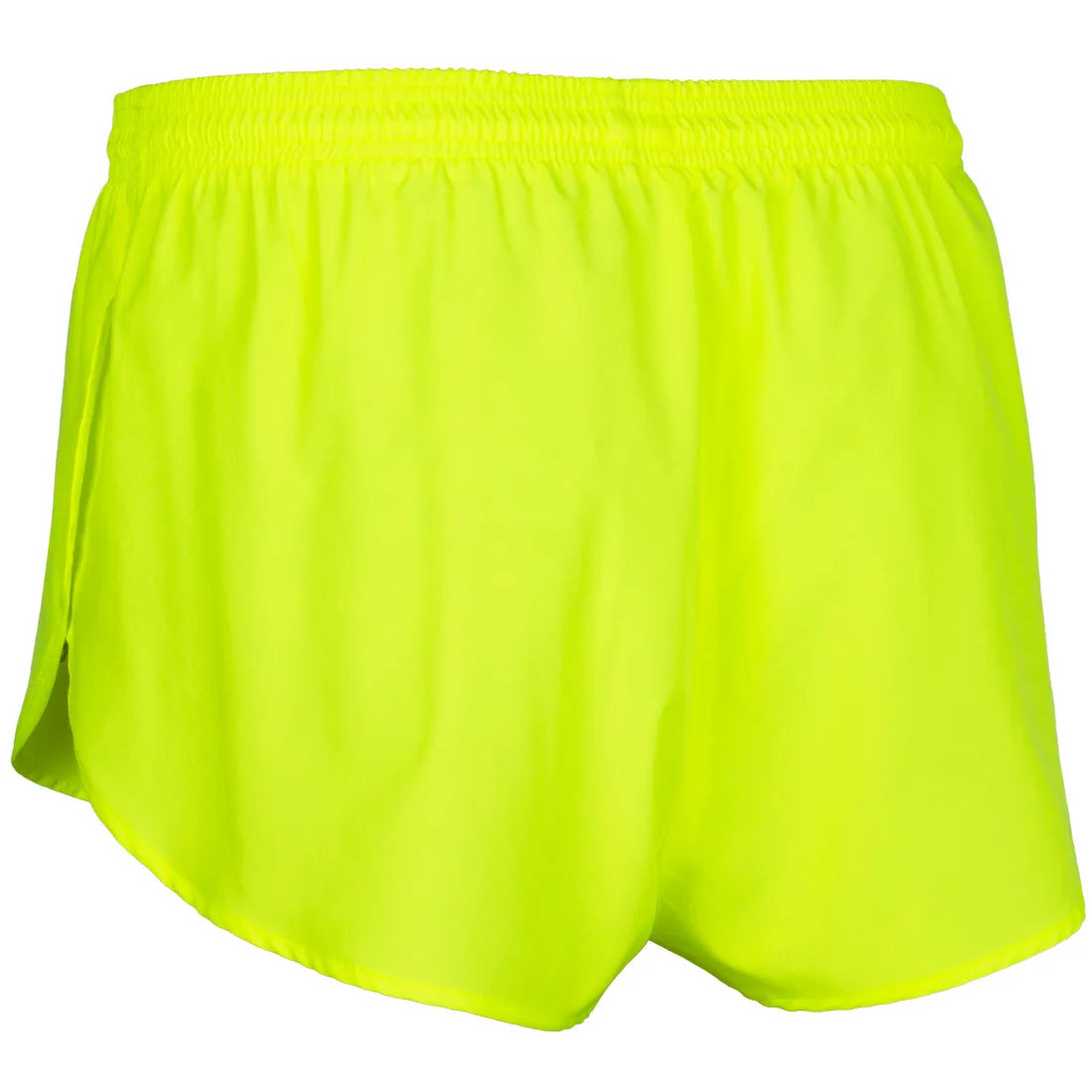 Men's Solid 1" Elite Split Shorts - Neon Yellow