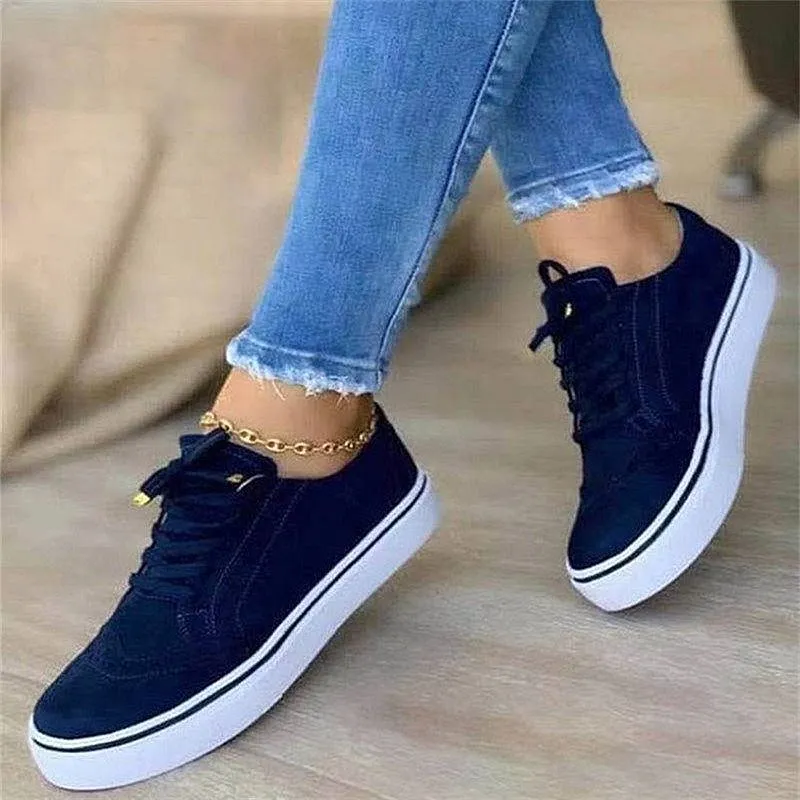 OCW Leisure Orthopedic Shoes Women Low Heel Arch Support Walking Sneakers Retro