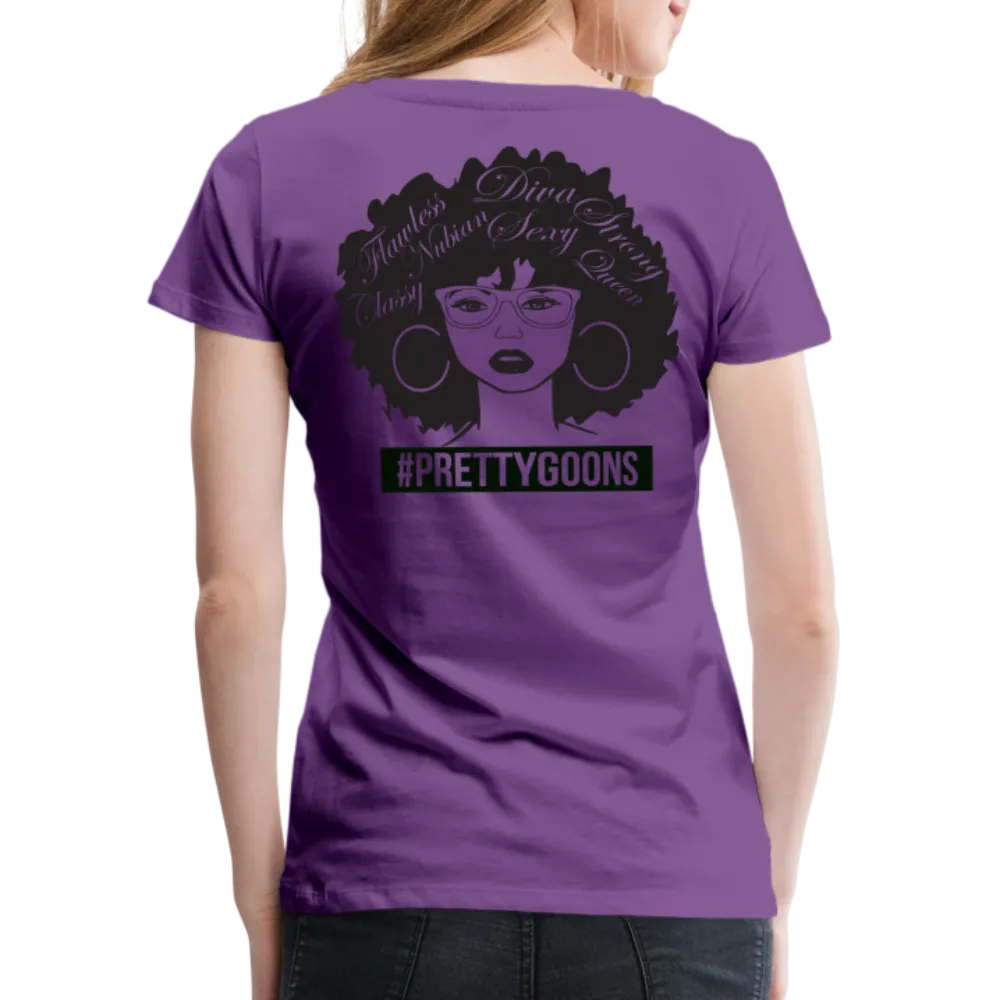 PRETTY GOONS AFRO AFFIRMATION Women’s Premium T-Shirt