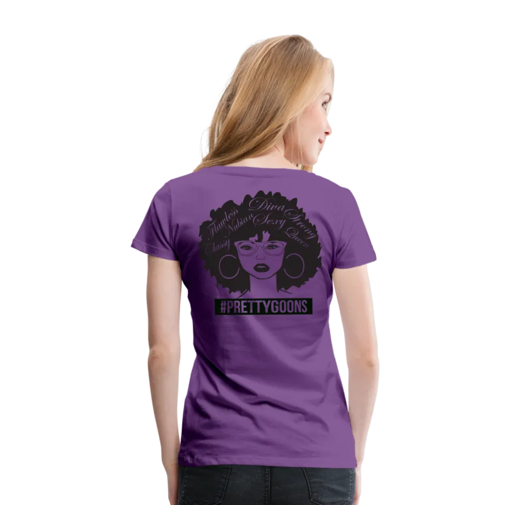 PRETTY GOONS AFRO AFFIRMATION Women’s Premium T-Shirt