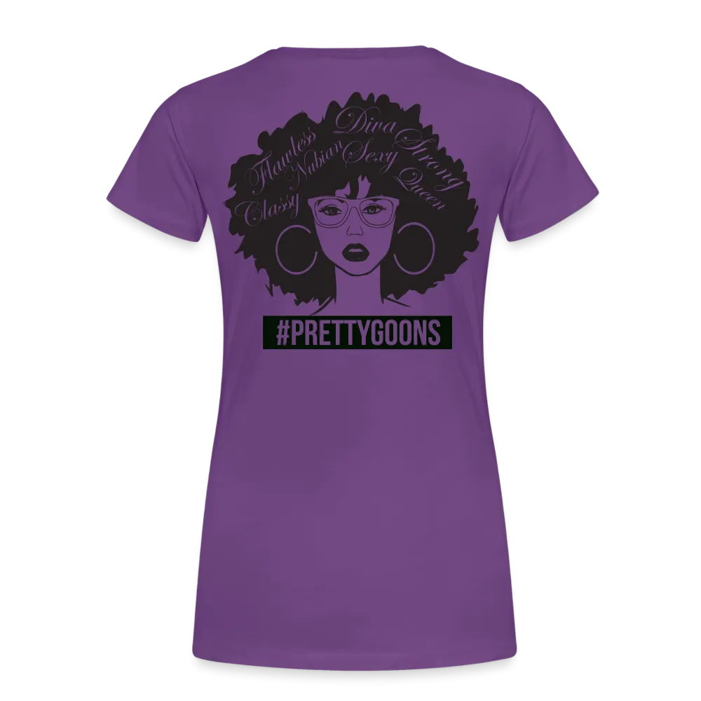 PRETTY GOONS AFRO AFFIRMATION Women’s Premium T-Shirt