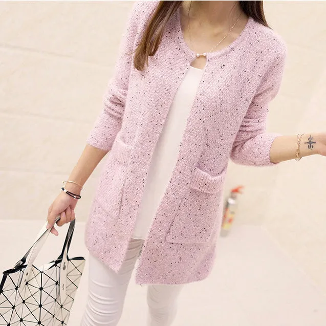 Refeeldeer Long Cardigan Female 2017 Spring Autumn Long Sleeve Crochet Cardigan Women Sweater Women Knitted Jacket Tops