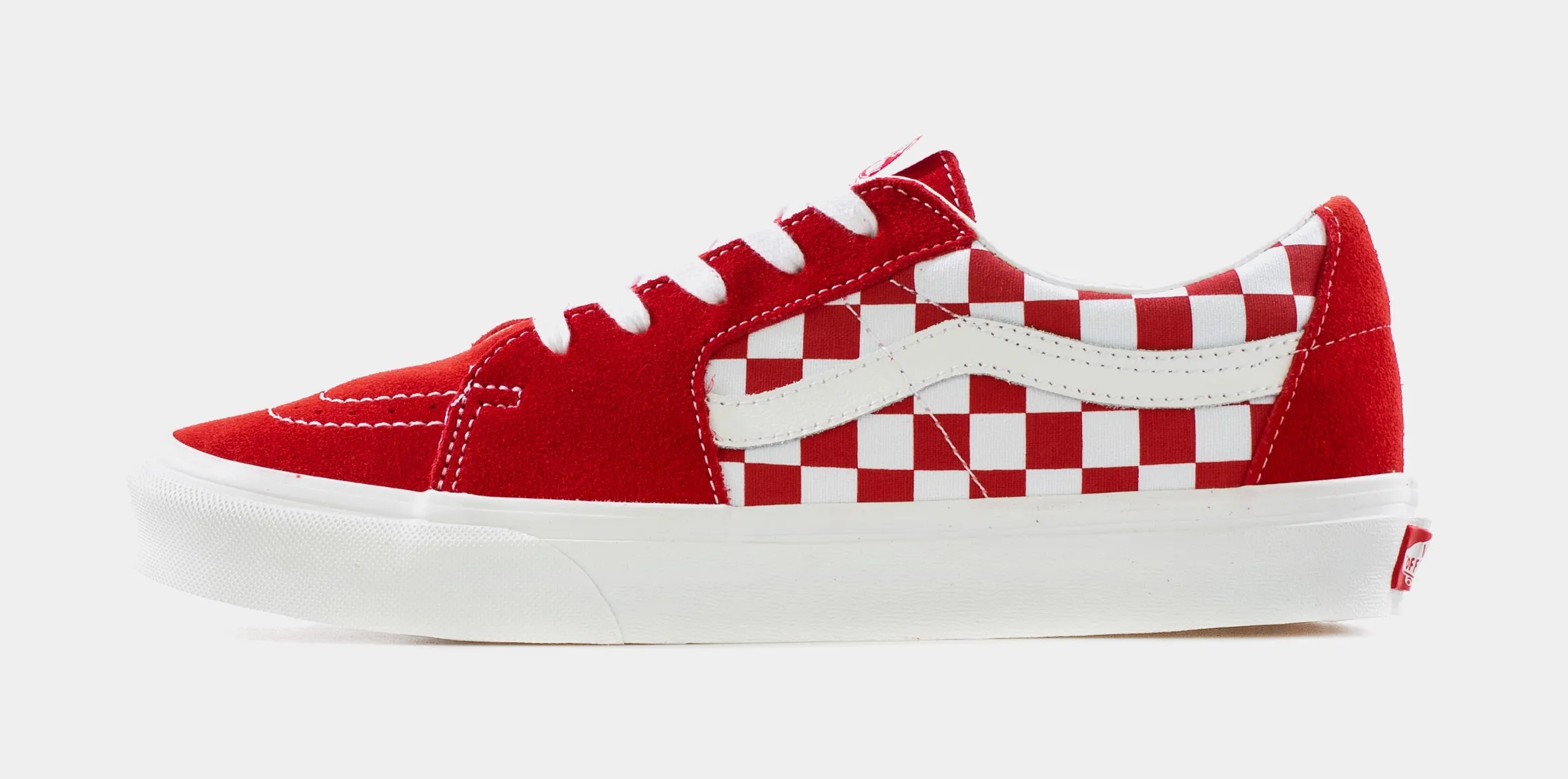 SK8 Low Mens Skate Shoes (Red/White)