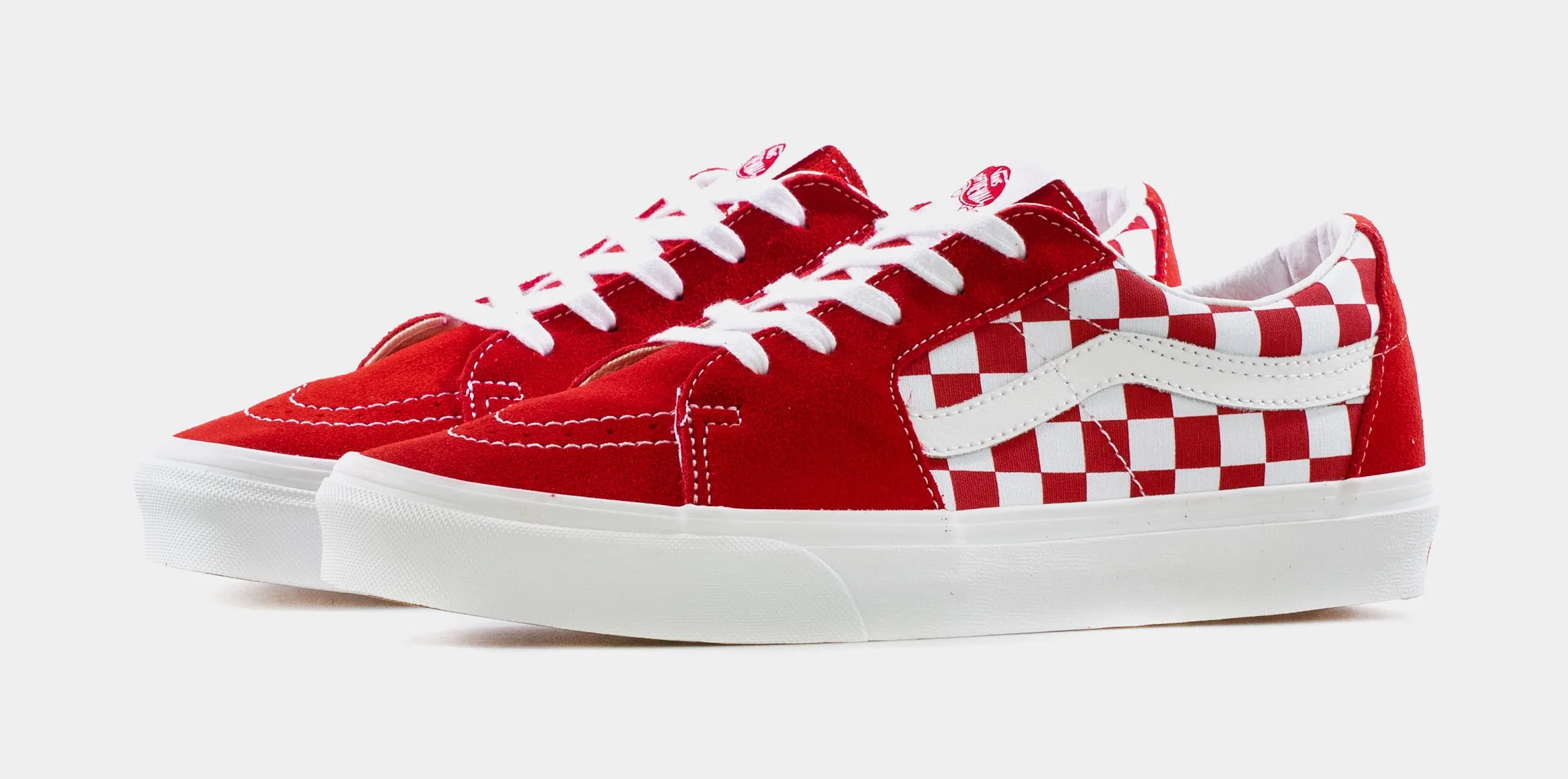 SK8 Low Mens Skate Shoes (Red/White)