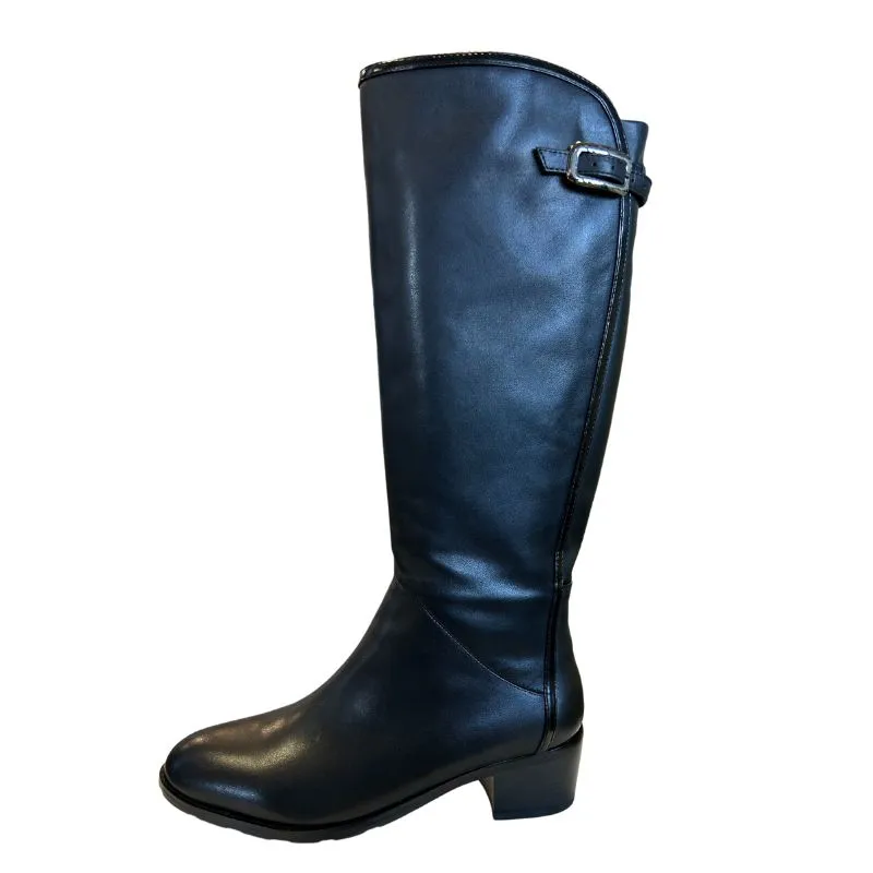 Valdini Dhalia Black Stretch Nappa Women's High Boots