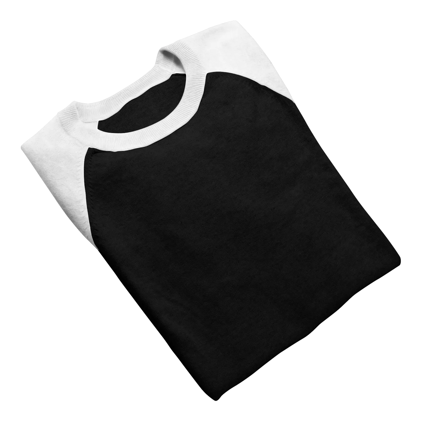 White & Black Raglan Sleeve T shirt - For Women