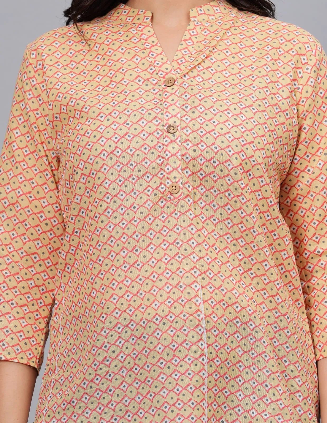 Women Elegant Printed Cotton Top