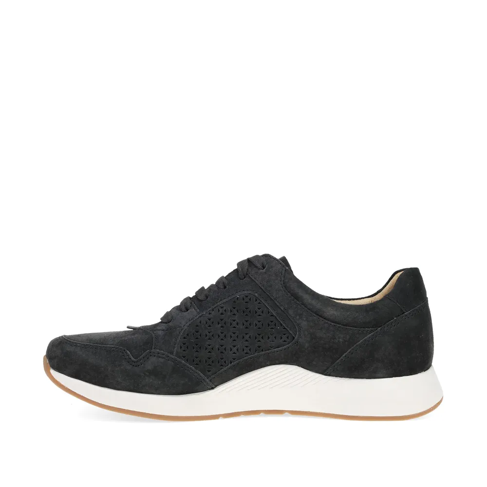 Women's Dansko Catie Sneaker Color: Black Suede