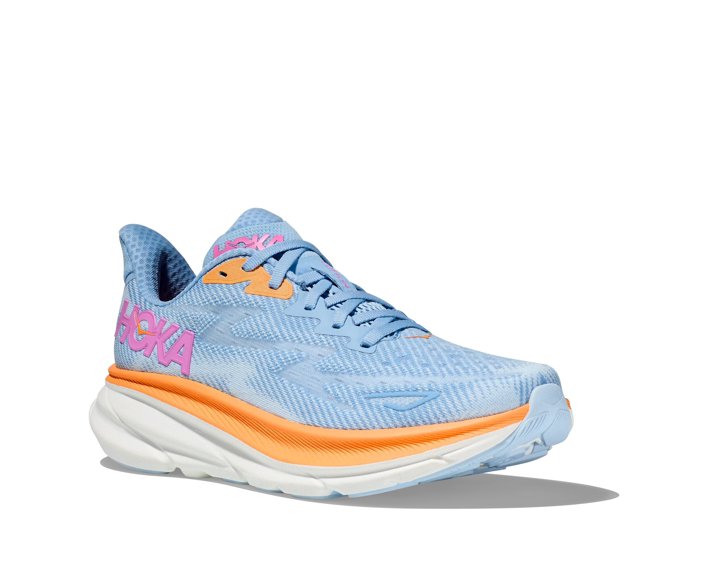 Women's Hoka One One Clifton 9 Color: Airy Blue / Ice Water (WIDE WIDTH)