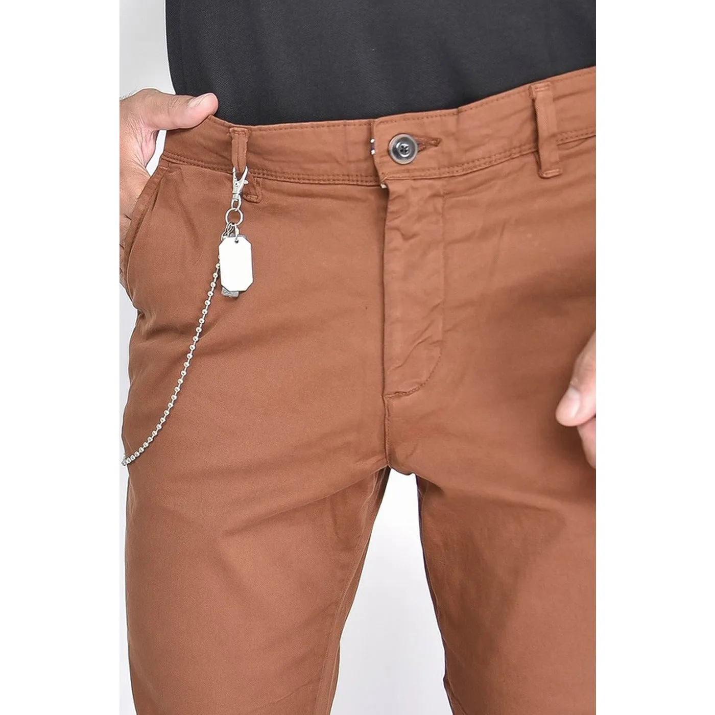 Zara Dark Brown Skinny Chinos